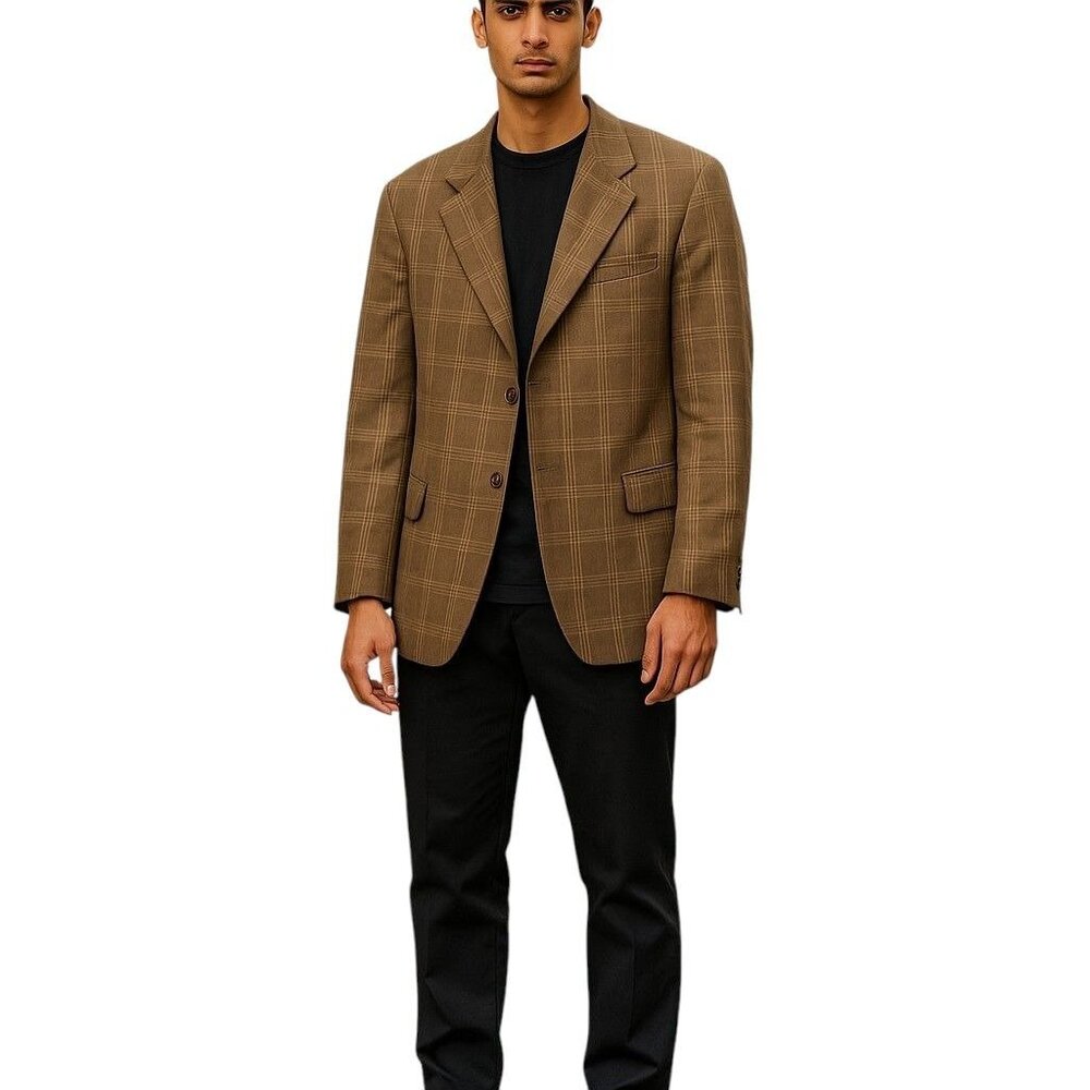 Kiton Green Blazer Size 54. 90% Cashmere 10% Linen. Display Model.